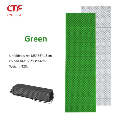 Feuille d'aluminium XPE mousse de camping extérieur tapis pliant isolant léger et résistant à l'humidité