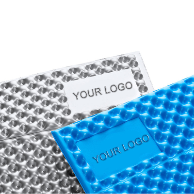 Expédition rapide Logo personnalisé Portable mousse flexible imperméable matelas de camping durable avec revêtement en aluminium