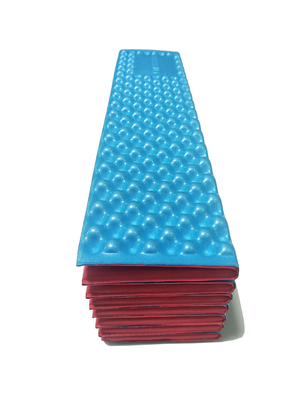 Stock résistant à l'humidité extérieur pliable IXPE tapis en mousse type accordéon avec sangle élastique matelas compact
