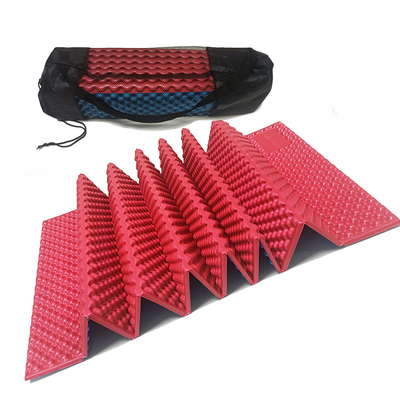 Stock résistant à l'humidité extérieur pliable IXPE tapis en mousse type accordéon avec sangle élastique matelas compact