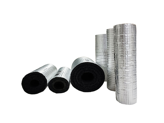 Rouleau d'isolation du conduit de climatisation en polyéthylène en mousse croisée XLPE rouleau avec feuille d'aluminium et colle adhésive