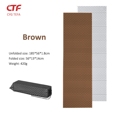 Restez à l'aise n'importe où Légère et durable Film d'aluminium XPE IXPE mousse tapis de couchage Camping Pad