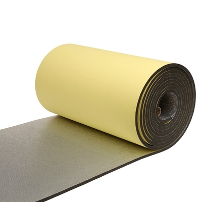 Rouleau d'isolation des conduits de climatisation en polyéthylène en mousse croisée XLPE rouleaux avec feuille d'aluminium et colle adhésive