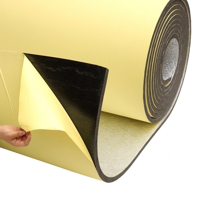 Rouleau d'isolation des conduits de climatisation en polyéthylène en mousse croisée XLPE rouleaux avec feuille d'aluminium et colle adhésive