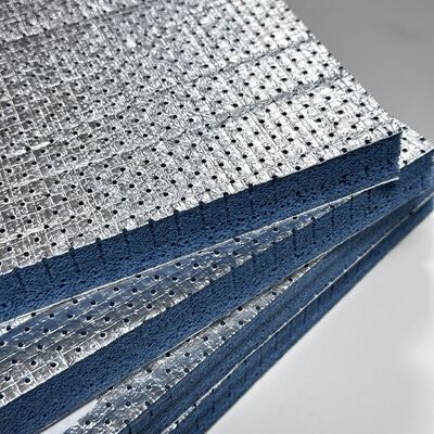 Mousse de polyolefine (PO) à cellules semi-ouvertes à haute performance Mousse acoustique à feuille d'aluminium et adhésif PO