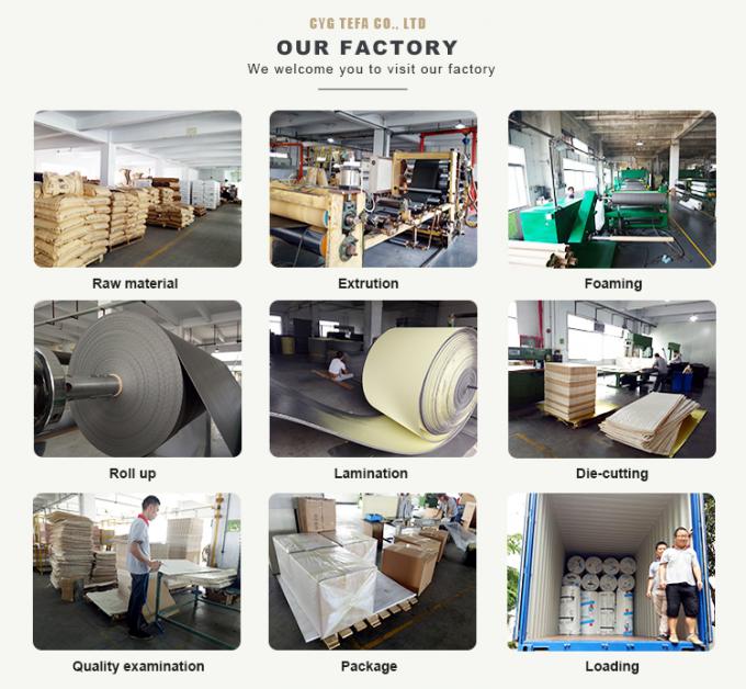 Papier d'aluminium physique de mousse d'isolation thermique de réticulation de LDPE 7