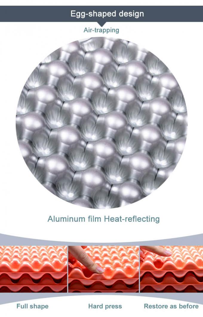 Matraces de sommeil double pliable en gros, en aluminium blanc, cellule fermée IXPE XPE, coussin de sommeil en mousse pour camping imperméable pour 2 personnes 4