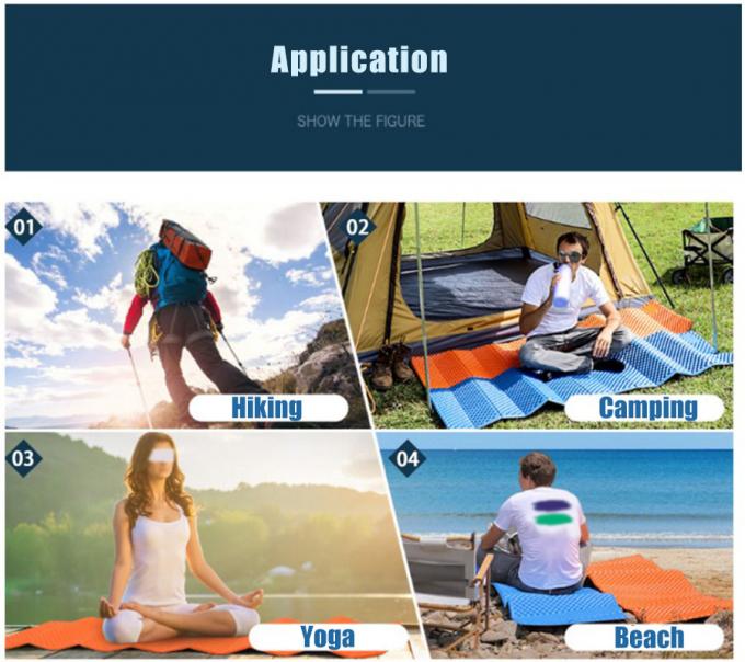 Matraces de sommeil double pliable en gros, en aluminium blanc, cellule fermée IXPE XPE, coussin de sommeil en mousse pour camping imperméable pour 2 personnes 8